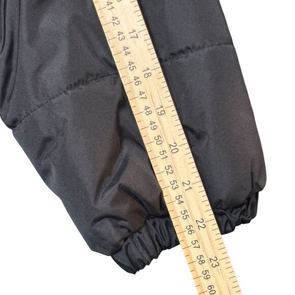 Whales Tail Red & Black Hooded Puffer Jacket Youth Size 14/16 Warm Winter Coat - Picture 8 of 13